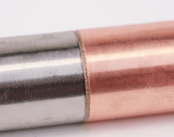 Laser copper-stainless weld