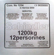 fiber laser marked stainless steel sign