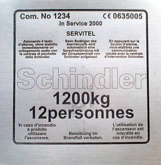 fiber laser marked stainless steel sign