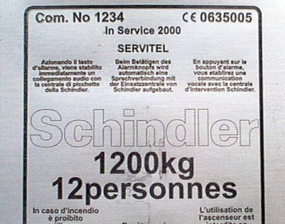 fiber laser marked stainless steel sign