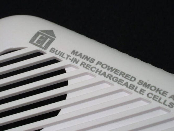 Fiber laser marked PMMA plastic component