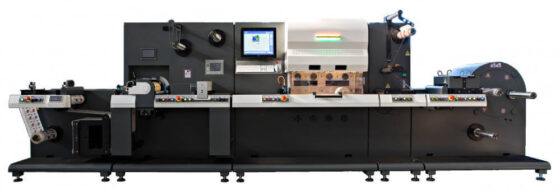 Laser machine for die-cutting and label converting