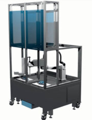 Narran veles laser station for spout trimming