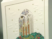 CO2 laser cut birthday card in high detail