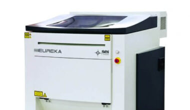 Laser system for cutting different materials, especially wood