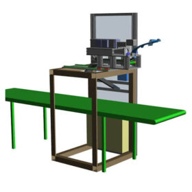 Fiber laser station for cutting plastic inlets