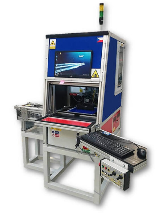 Fiber laser marking and engraving station Narran Veles