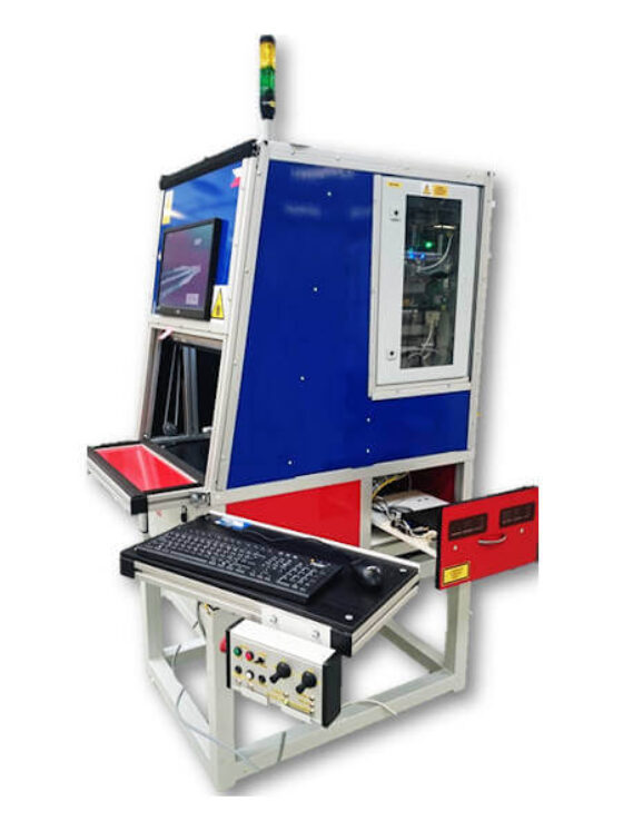 Fiber laser marking and engraving station Narran Veles