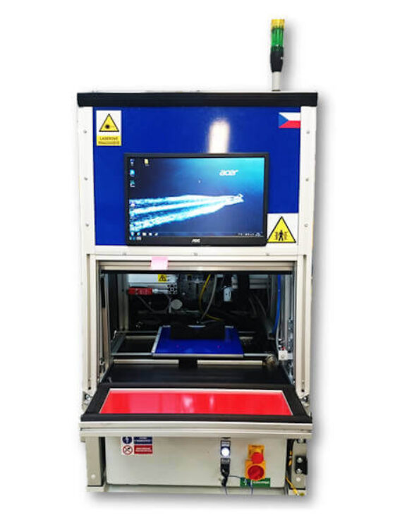 Fiber laser marking and engraving station Narran Veles