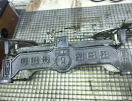 Antic scales after laser cleaning process