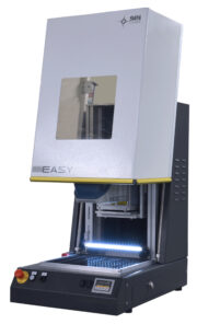 Opened compact fiber laser for marking paper, fabric and leather