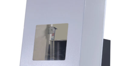 Opened compact fiber laser for marking paper, fabric and leather