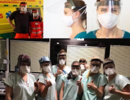 Laser cut face shields for paramedics