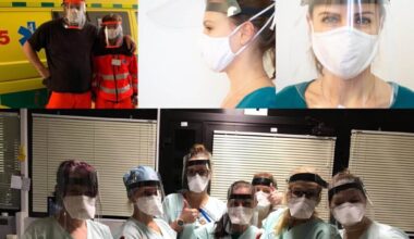 Laser cut face shields for paramedics