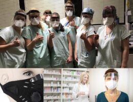 Fiber laser cut plastic facemasks