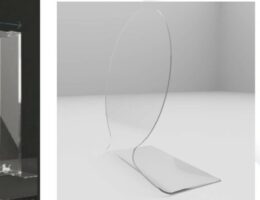 Laser cut protective barriers for shops, department stores