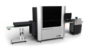 Fiber laser for creasing and die cutting in the graphic arts sector.