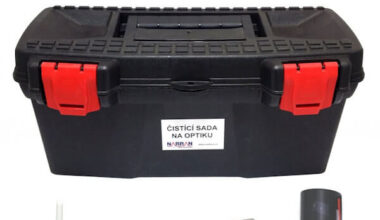 Laser optics cleaning kit