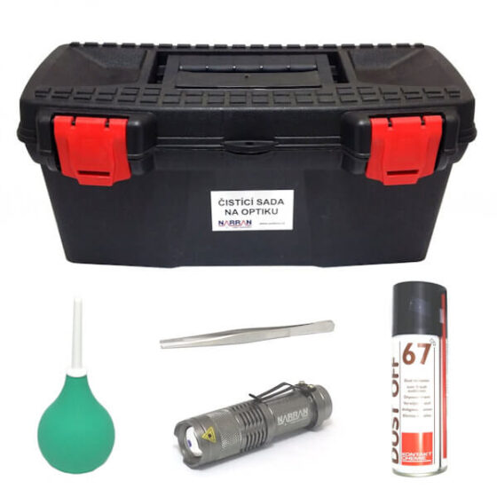 Laser optics cleaning kit