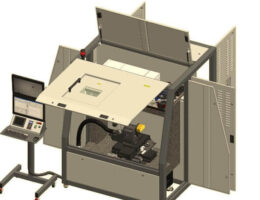 Fiber laser multi-axis micromachining cell scheme