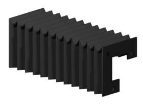 X-axis laser bellows