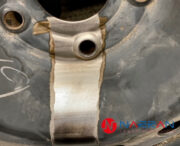 Laser powder coat cleaning