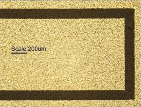 Removal of gold from PET