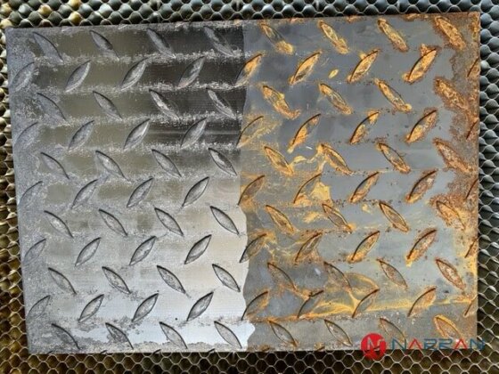 Laserové čištění nerezové oceli