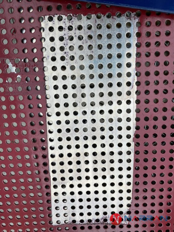 Laser cleaning of powdered paint