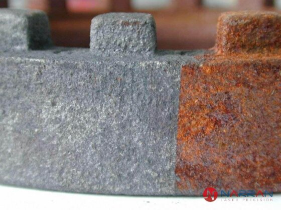 Deep rust laser cleaning