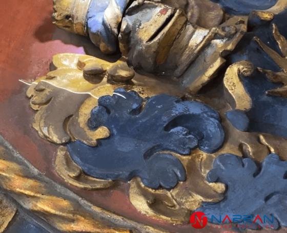 Polychromy laser cleaning