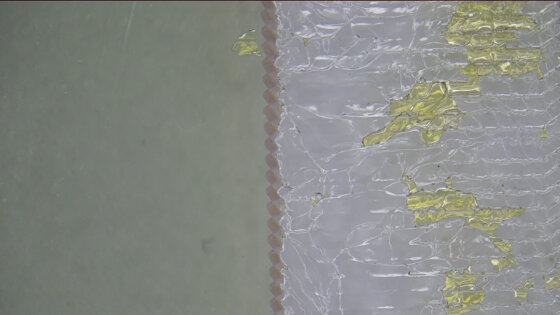 glass coating removal using laser