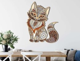 Laserem vyřezané domácí dekorace