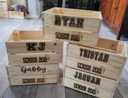 Laserové gravírování krabic