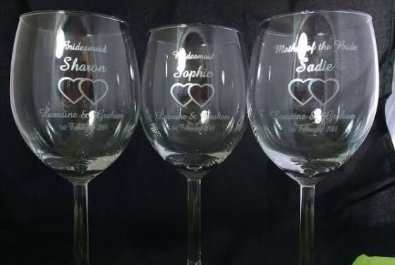 Laserové gravírování sklenic