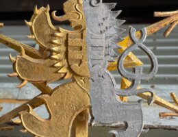 Pulsed fiber laser gold plating removal