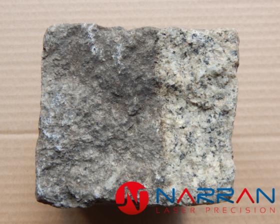 Laser cleaning granite