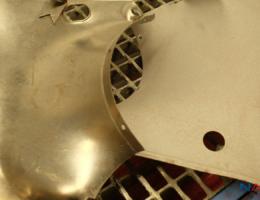 Part free of dirt and part before cleaning