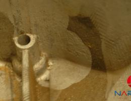 The process of cleaning the dirt using laser technology restored the original appearance