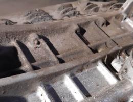 Engine appearance after partial laser cleaning