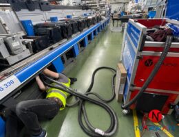 Innovative laser technology ensures spotless bearing rollers in industrial settings.