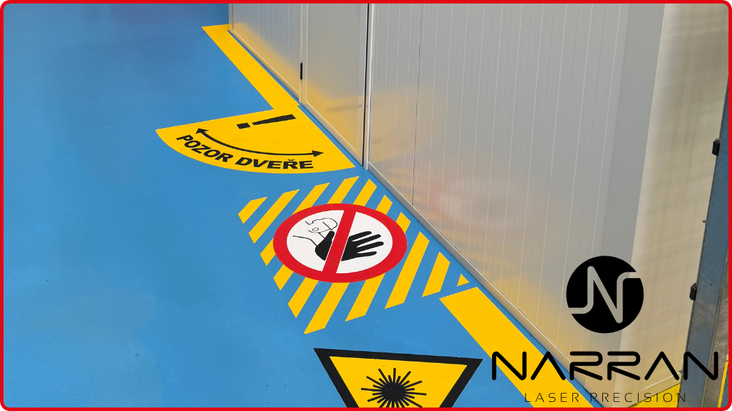 Bezpečnostní značení laserového pracoviště a vymezení kontrolované zóny