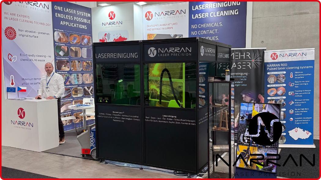 Mobilní buňka pro laserové čištění s integrovaným odsáváním