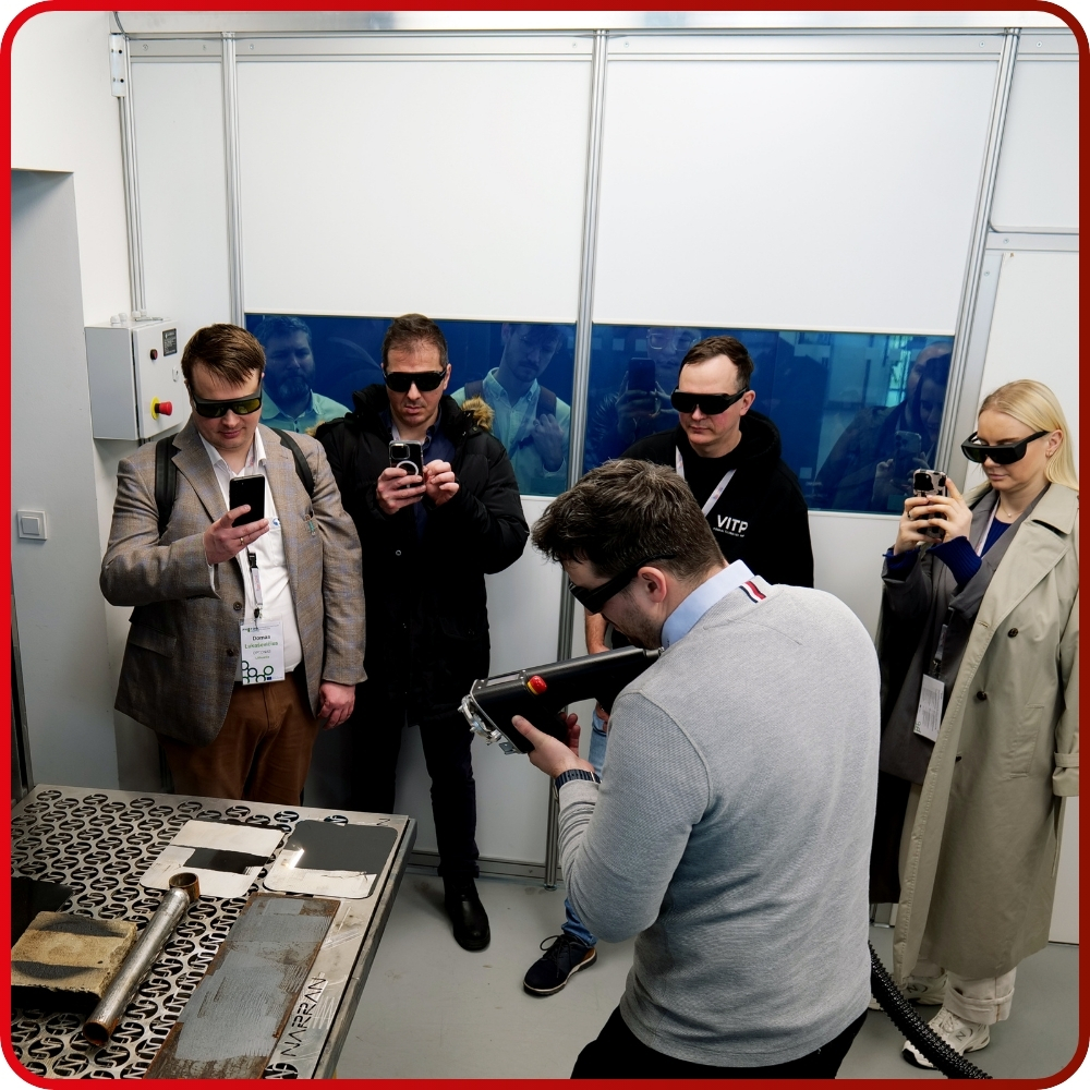 Laser cleaning demonstration Narran handheld laser industrial surface cleaning